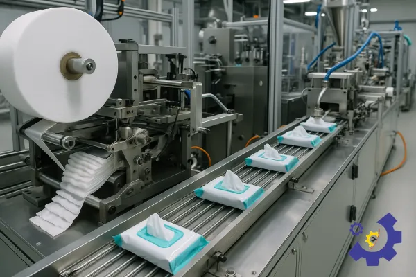 ظرفیت‌های مختلف خط تولید دستمال مرطوب